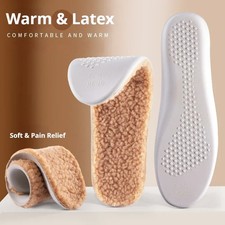 Winter Einlegesohlen Latex Lammwolle W&auml;rme d&auml;mpfend bequem