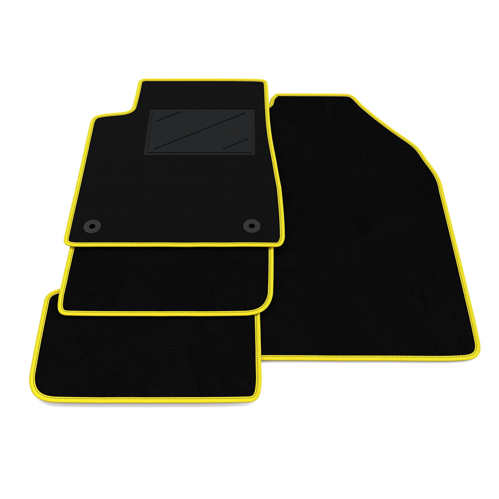 Tapis de sol Fiat Grande Panda 2025 2026 en caoutchouc noir sur mesure pour habitacle