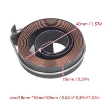 2PCS Drill Press Springs Quill Feed Return Coil Spring 0.8x10 Double Hook CT