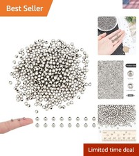 1000 PCS 4mm 304 Stainless Steel Smooth Round Beads for Elegant Jewelry Making