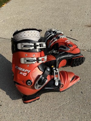 Crispi CX-U Orange Black Telemark 75mm Ski Boots Men's Mondo 25 L