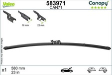 Valeo Driver side Wiper Blades fits Porsche 718 Cayman 2016-2017 2.0 2.5
