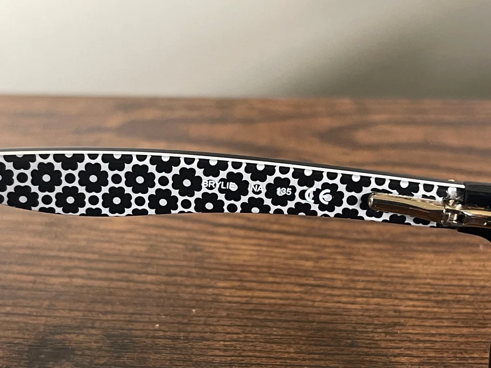 Monturas de gafas florales negras Kate Spade New York Brylie solo 52-16-135 mm Foto 2 de 4