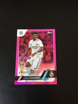 2022-23 Topps Chrome Aurelien Tchouameni Real Madrid Pink Mojo 35/125