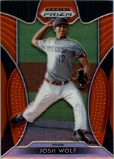 2019 Panini Prizm Draft Picks Prizms Orange #63 Josh Wolf - BB