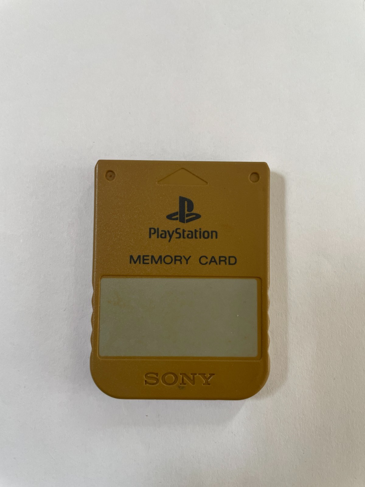 Sony Playstation 1 Ps1 Memory Card Originale Grigio SCPH-1020 Molto Ingiallita