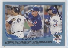 2013 Topps League Leaders Wal-Mart Blue Miguel Cabrera Josh Hamilton #194 0br8