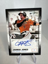 2021 Jahmai Jones RC Auto /199 Topps 70 Years of Baseball Autograph Orioles