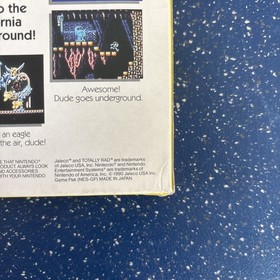 Nintendo NES Totally Rad Complete in Box w/ Protective Case Really Clean Box!