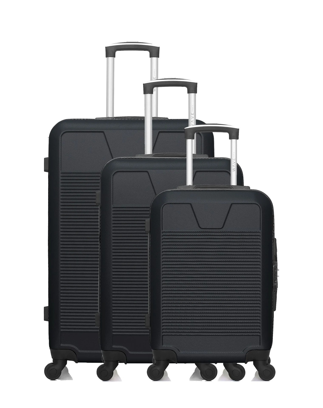 Voyagez sans stress avec le set de 3 valises rigides SELENGA anti-choc et légères