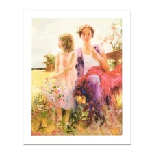 Pino (1939-2010), "Flower Basket Revisited" Hand Signed Limited Edition with Cer