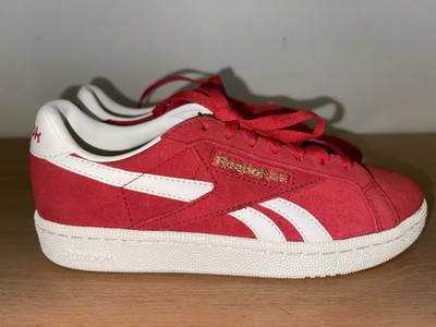 NEW Reebok Club C Grounds UK Women's Red Sneakers  Shoes Sz 6
