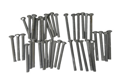 Mixed Lot 40 Steel Carriage Bolts Hardware 307A 0CN 5.75  5.25    ½  Diameter