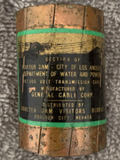 Original Boulder/Hoover Dam Section of Copper Transmission Cable Souvenir - 2