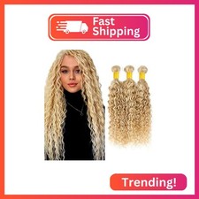 P27/613 Blonde Bundles Human Hair Water Wave Bundles 28 28 28 Inch Blonde Highli