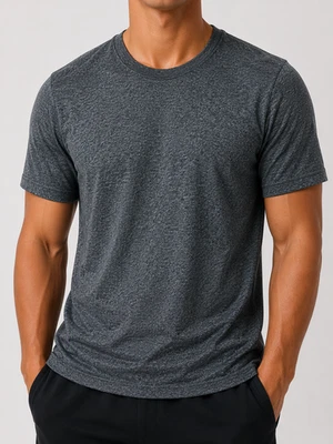 T-shirt Superdry Homme Relaxed Taille L En Gris Bruyère Athlétique - Photo 1/4