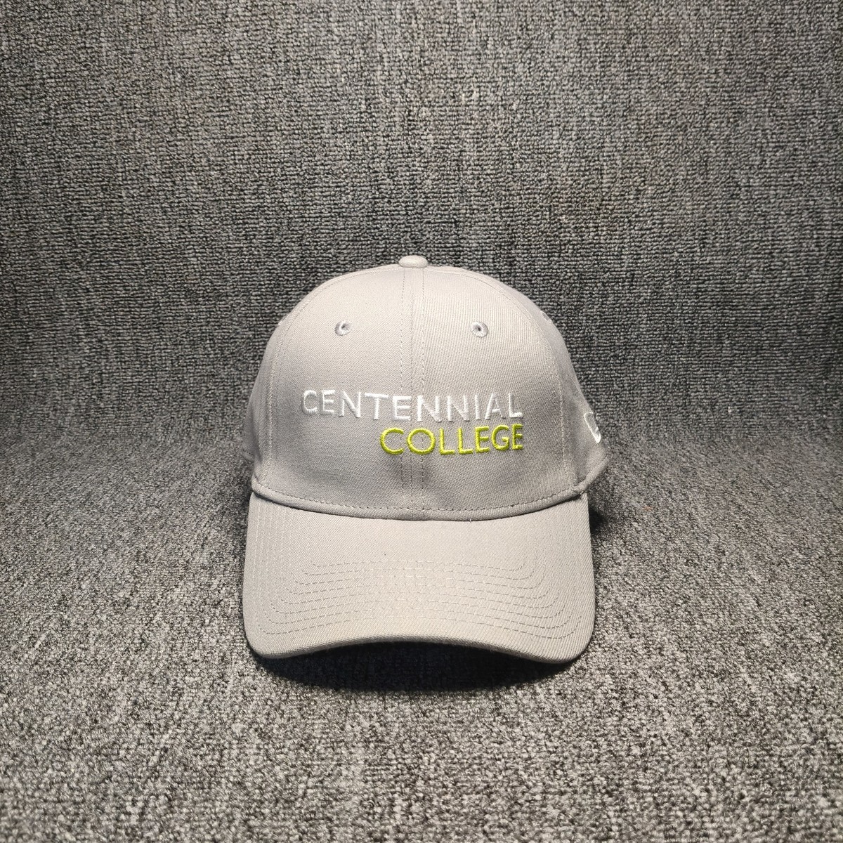 New Era Centennial College Gray Cap Hat Embroidered Logo