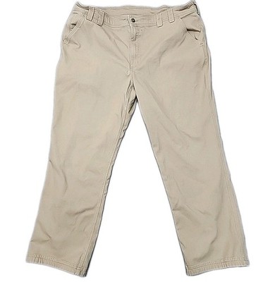 Duluth Trading DuluthFlex Fire Hose 42x30 Khaki Standard Fit Work Pants 0231