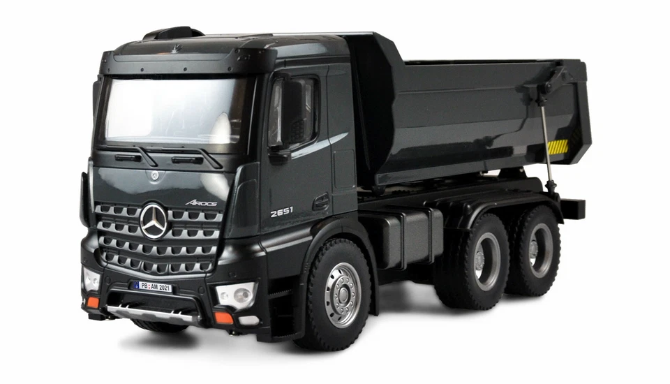 Mercedes Arocs LKW Kipper Metall 1:14, 2,4GHz RTR - Anthrazit / schwarz - Bild 2 von 4