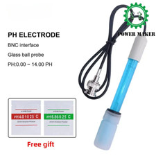 PH Electrode Probe BNC Connector For Aquarium PH Controller Meter Sensor Gib New