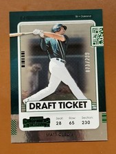 2021 Panini Contenders #47 Matt Olson /299 Green Foil  Card 
