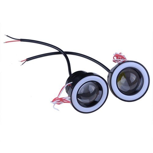 2.5" 64MM COB Purple Fog Light Projector Car Lamp Halo Angel Eyes LED Universal - Picture 6 of 7