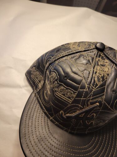 New Era 59fifty Atlanta Braves Leather hat 7 1/2 - Picture 3 of 9