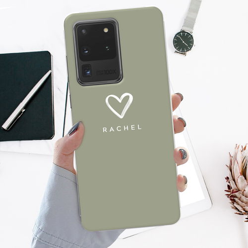 FUNDA DE TELÉFONO Para S20 S21 S10e S10 Nombre Pastel Silicona Cubierta Para Samsung Galaxy - Imagen 12 de 16