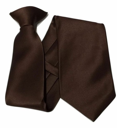 Plain clip on Workwear Tie Security Ties and Safety wedding party prom uk seller - Picture 3 of 25