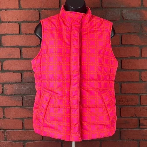 Liz Claiborne Woman's Puffer Vest Pink Small Petite Barbiecore