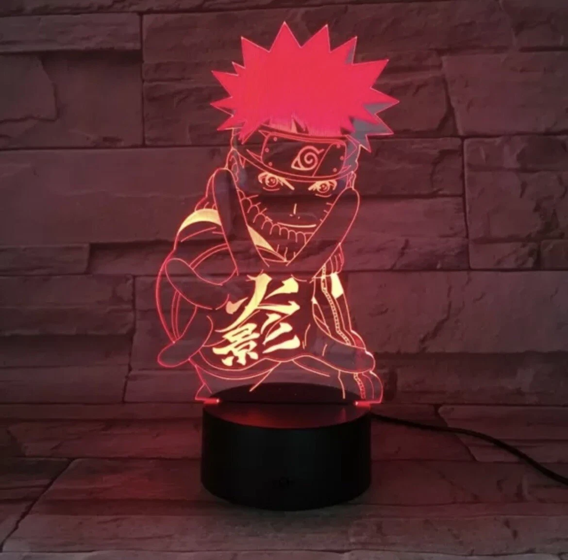 Naruto Shippuden Anime 3D Night Light LED Colorful Lamp For Desk Decor Gift Kids