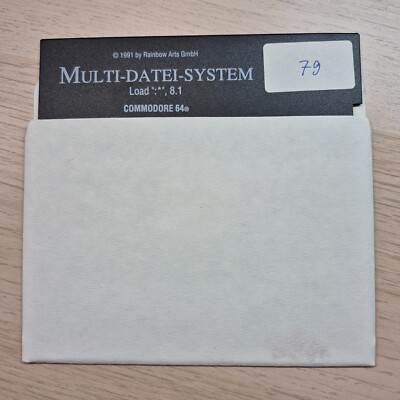   1 Diskette MULTI-DATEI-SYSTEM von RAINBOW ARTS   Commodore C64 C128  