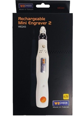 WECheer Nail Drill Machine WE243 Rechargable Mini Engraver 2 NEW - BLACK