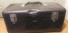 Simonsen Vintage Metal Tool Fishing Tackle Box 16" x 7" x 6.5"