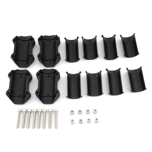 2x Engine Bumper Guard Crash Bar Decorative Protector For Honda Black - Picture 11 of 11
