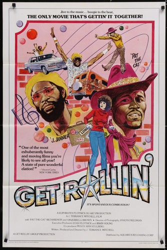 Get Rollin' (1980) - original movie poster - roller skating documentary disco