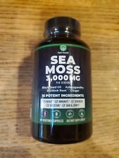 Sea Moss Black Seed Oil Ashwagandha Ginger 3000mg 60 ct 07/27