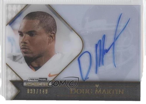 Doug Martin Football Press Pass Autographed Sports Trading Card Singles