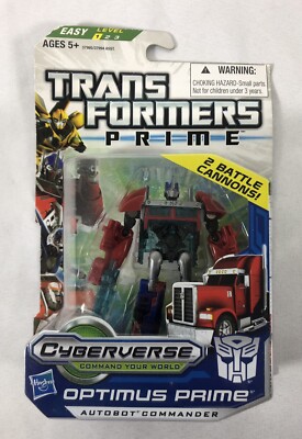 2011 Hasbro Transformers Prime Cyberverse Optimus Prime Autobot Commander 37995