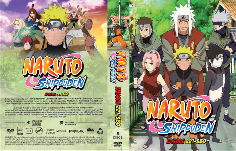 DVD Naruto Shippuden Dublado/Legendado Completo (500 Episódios) HD720p