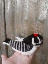 Audubon Birds Downy Woodpecker Wild Republic Plush Toy Real Bird Call K&M WORKS
