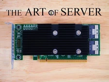 Dell CDC7W PCIe PLX X16 switch for NVMe connectivity with SFF-8654 8i ports