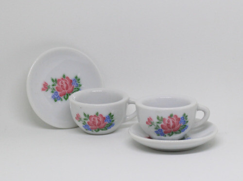 Service à Café Miniature – Porcelaine De Saxe 1931 – JLMENAU – Maison De Poupée