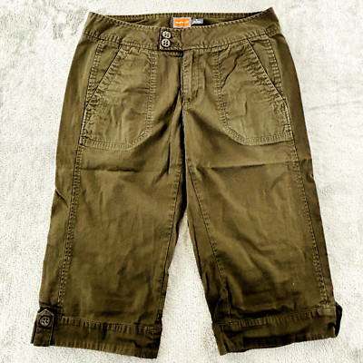Merrell Pedal Pushers Womens 8 Dark Brown Capri Hiking Pants 17'' Inseam