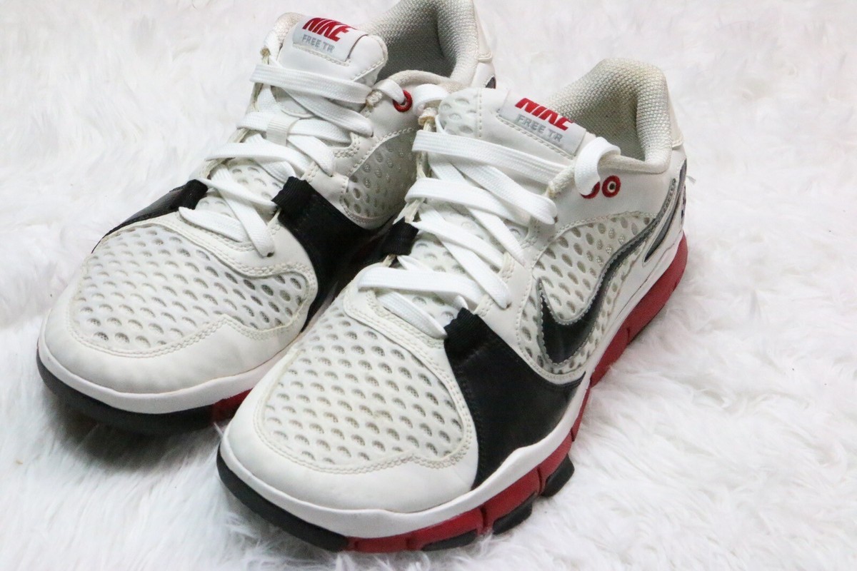 Vintage Rare Nike Free TR Flywire White Black and Red