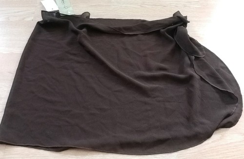 Womens One Size Brown Swimsuit Cover Up Skirt Tie Side New J Valdi - Picture 2 of 6