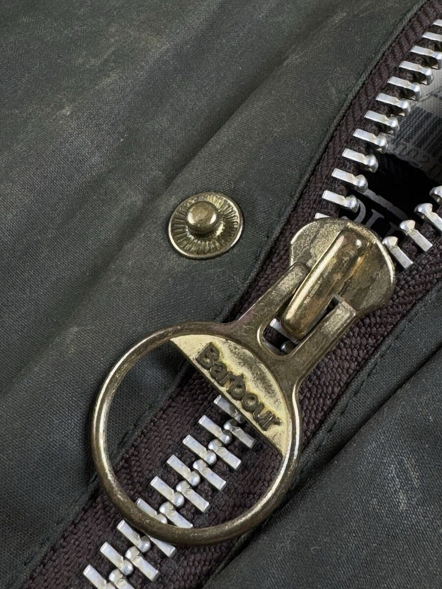 Men Vintage Barbour A160 Burghley C38/97cm Waxed Green Men Vintage Barbour A160 Burghley C38/97cm Waxed Green