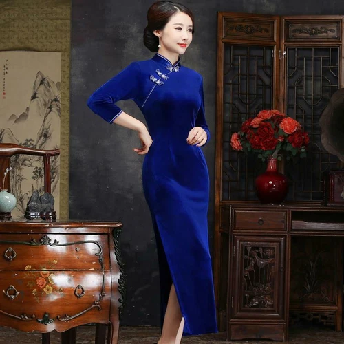 Niñas Estilo Chino Tradicional Modificado Cheongsam Nuevo Vestido Qipao Banquete Fiesta - Imagen 11 de 39