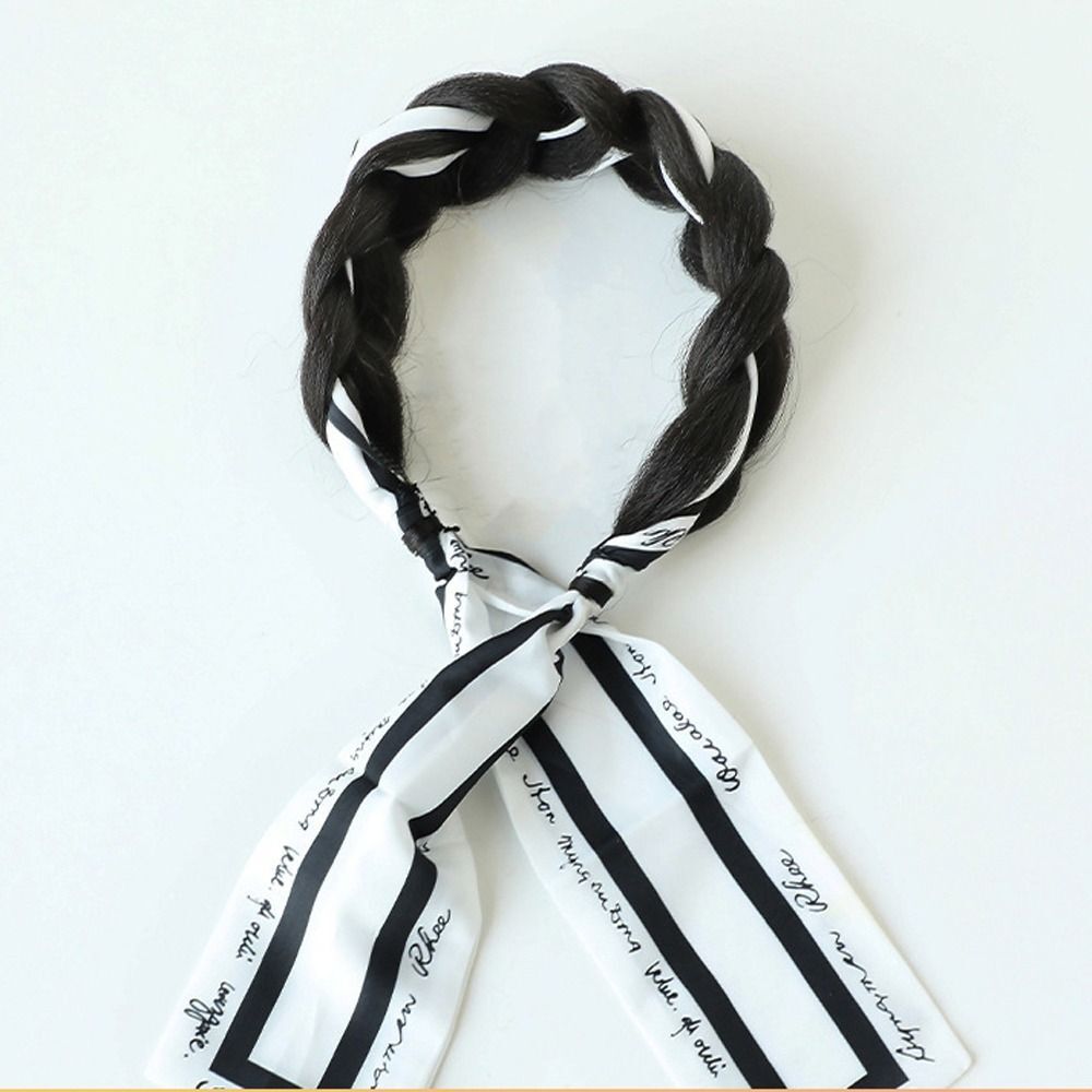 Hairband Wig Twist Wig Headbands Heat Resistant Fiber Fishbone Braids