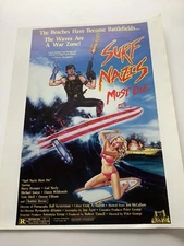 Surf Nazis Must Die Original 1987 Movie Poster Flyer 8.5x11”